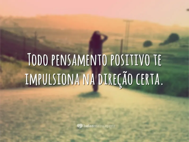 mente com pensamentos positivos